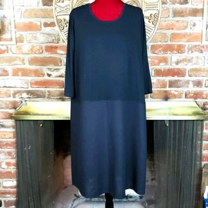 A La Tzarina XXXL Black/Navy Casual Dress